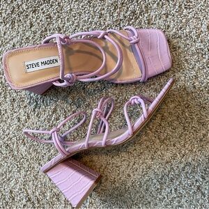 Steve Madden Women's Lilac Strappy Heeled Sandals
